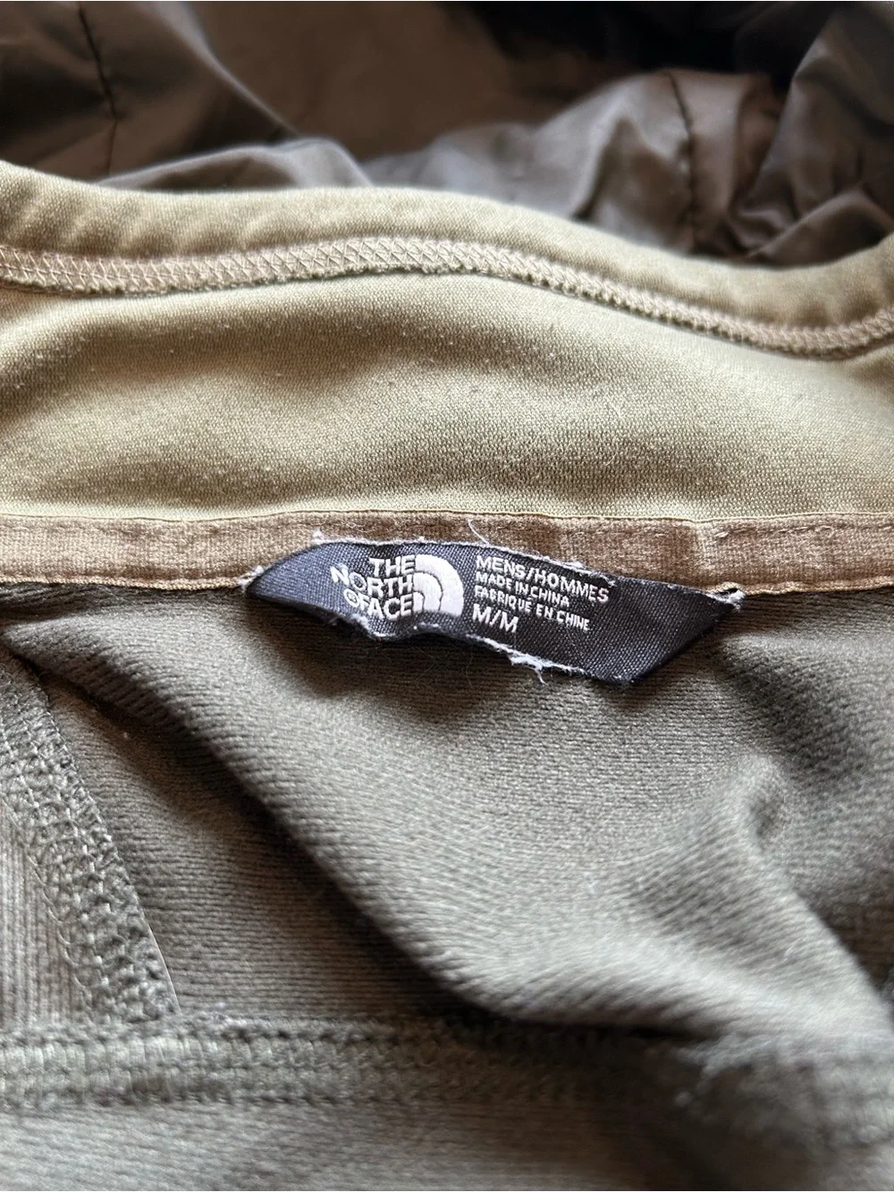 The North Face Men's Two-Tone Olive Hooded Ski Jacket